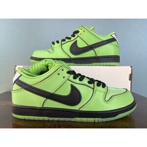 Nike SB Dunk Low Pro x Powerpuff Girls "Buttercup Green" Men's Sz 8.5 FZ8319-300